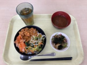 丼は野菜たっぷりビビンバ丼